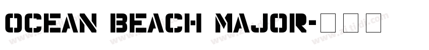 OCEAN BEACH MAJOR字体转换